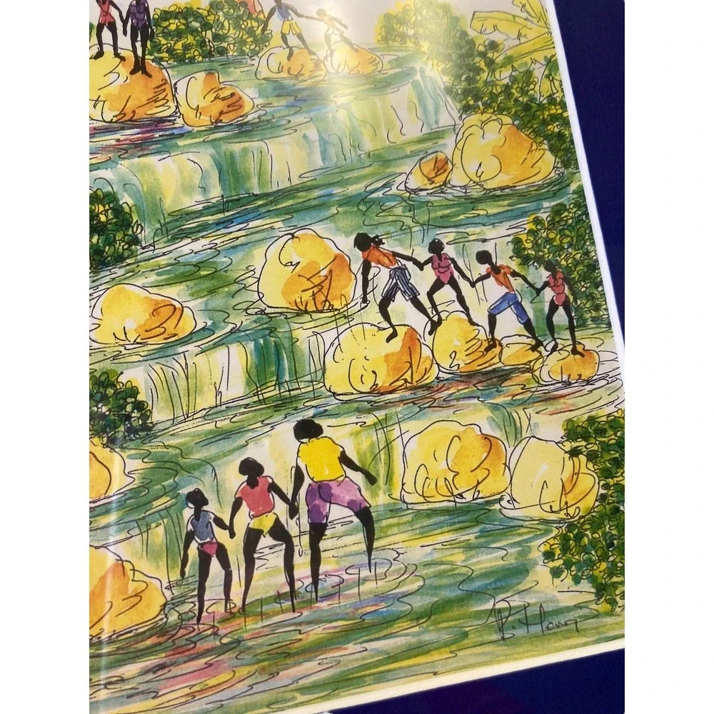 Vintage B Henry? Jamaica Photo Painting